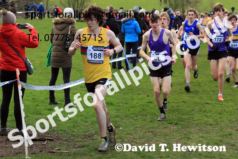 Mens Under-20s 2022 CAU Inter Counties Cross Country, Prestwold Hall, Loughborough.  Photo: David T. Hewitson/Sports for All Pics